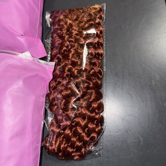 18 Inch Extension Human Hair 6 Pack Passion Twist Red Brown Color Lot of 2 Packs - Picture 3 of 9